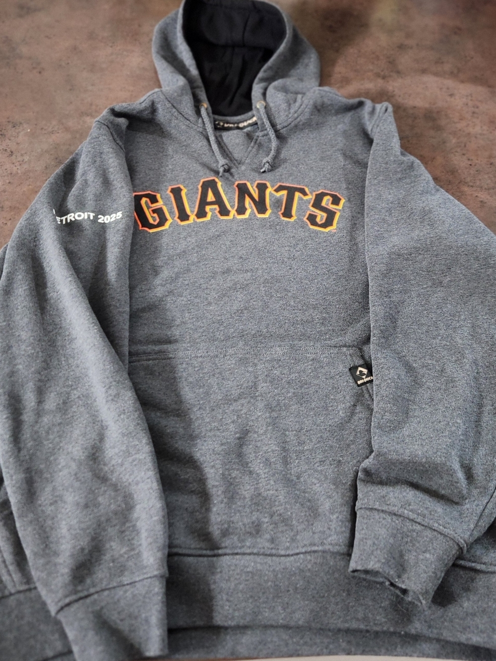 Dri Duck Men's San Fransico GIANTS Baseball Fleece Hoodie Size L Detroit 2025
